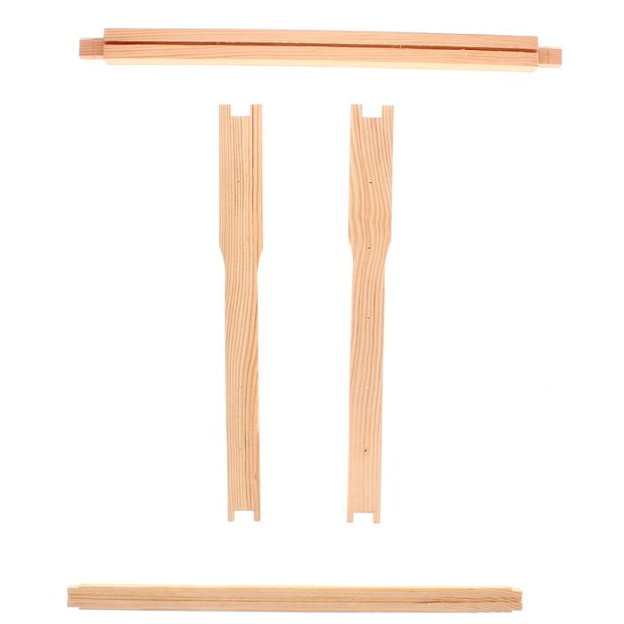 DNM Rahmen Anderthalb modifiziert mit Hoffmann-Seiten 5-fach waagerecht gelocht, Höhe 337mm in Teilen