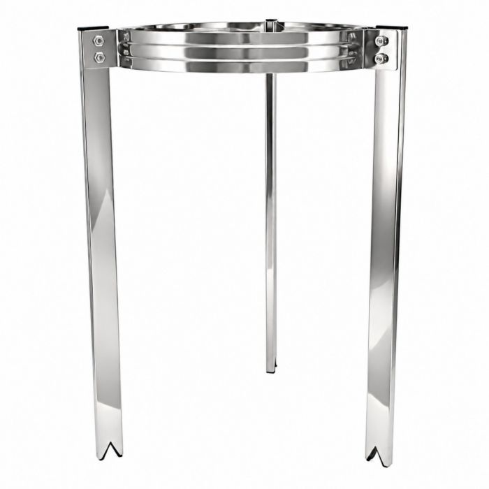 Dreibeinstativ aus Edelstahl für Spitz- und Rundsiebe mit einem Durchmesser von 33cm