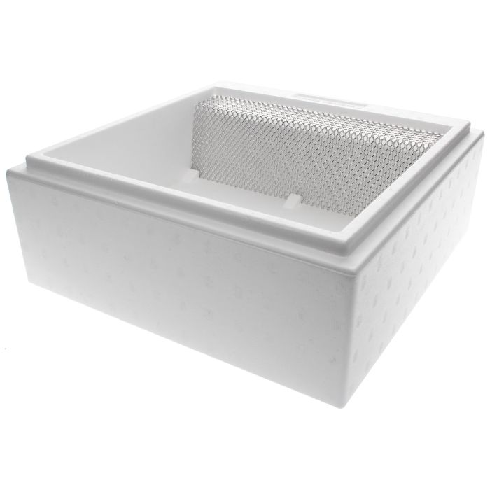 Mini Plus Futterzarge aus Styropor mit Alu-Winkelabdeckung