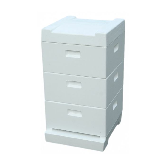 Segeberger Turm mit Flachboden und Deckel innen glatt für das Deutsch Normal Maß aus Styropor