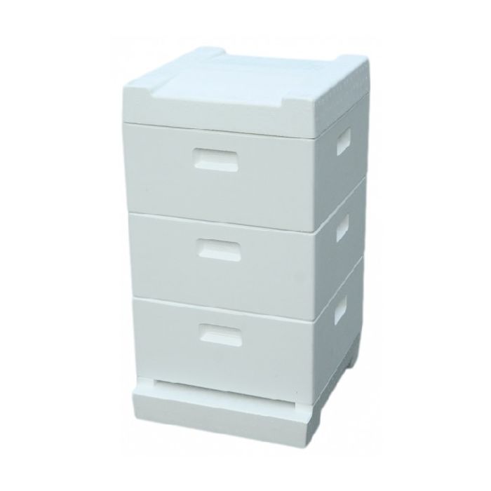 Segeberger Turm mit Flachboden und Deckel mit Futterloch für das Deutsch Normal Maß aus Styropor