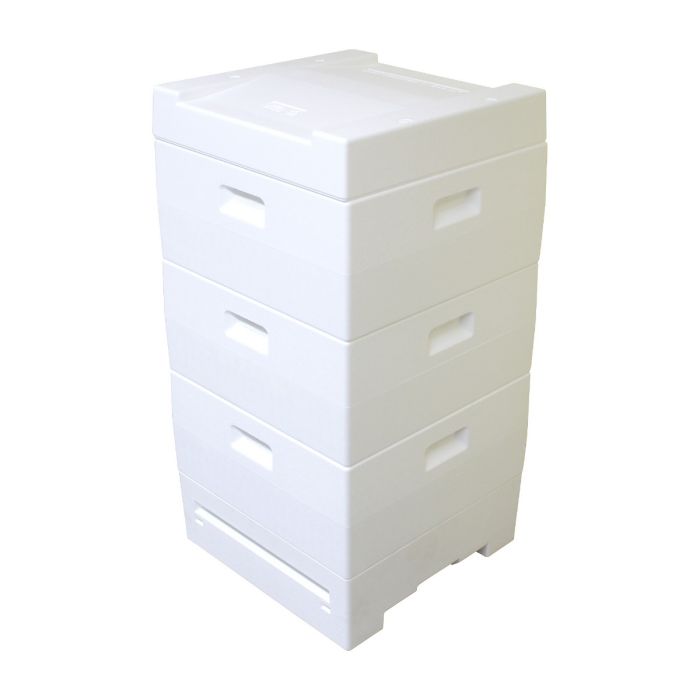 Segeberger Turm mit Hochboden und Deckel mit Futterloch für das Deutsch Normal Maß aus Styropor