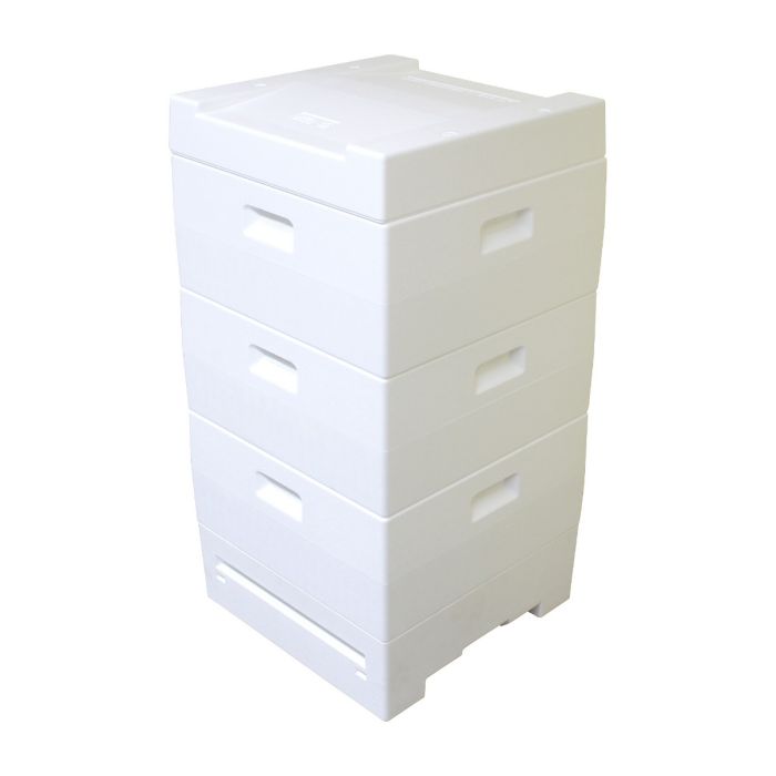 Segeberger Turm mit Hochboden und Deckel innen glatt für das Deutsch Normal Maß aus Styropor