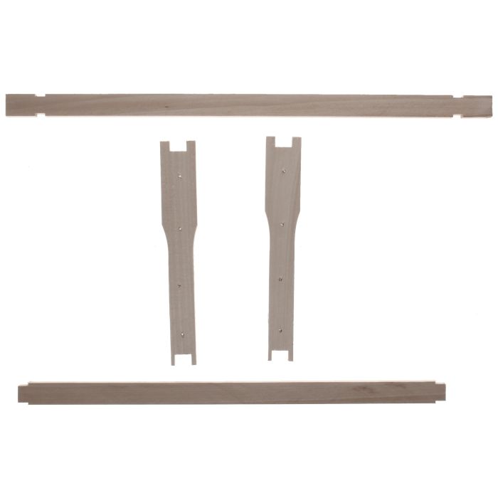 Zander Rahmen mit Hoffmann Seiten 4-fach waagerecht gelocht, Höhe 220mm in Teilen