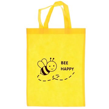 Tragetasche "BEE HAPPY" Gelb