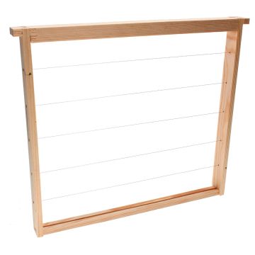 DNM Rahmen Anderthalb mit GERADEN-Seiten, waagerecht verdrahtet, Höhe 337mm