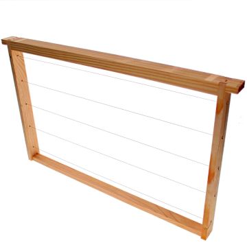 Rähmchen Dadant US Brut modifiziert mit Geraden Seiten waagerecht verdrahtet