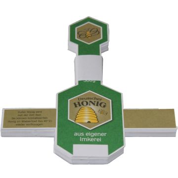 Honigglas-Etikett für 500 g - nassklebend