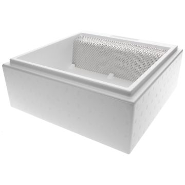 Mini Plus Futterzarge aus Styropor mit Alu-Winkelabdeckung