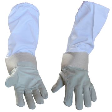 Rindnappa-Lederhandschuhe Grau