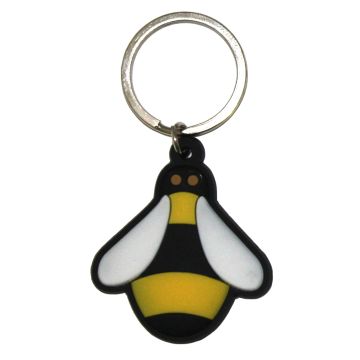 Schlüsselanhänger Gummi Biene