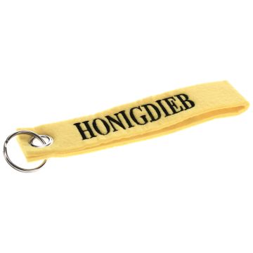 Schlüsselanhänger Filz Honigdieb GELB