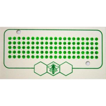 Leucht Opalith Zeichenplättchen grün