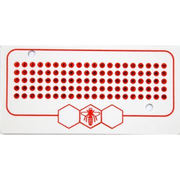 Opalith Zeichenplättchen Rot