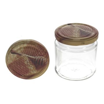 Rundglas 212 ml mit 66er TO Honig