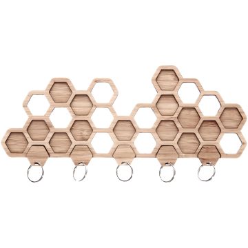 Schlüsselbrett in Wabenform