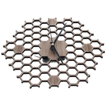 Uhr in Wabenform